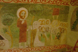 Gotické nástěnné malby v presbytáři